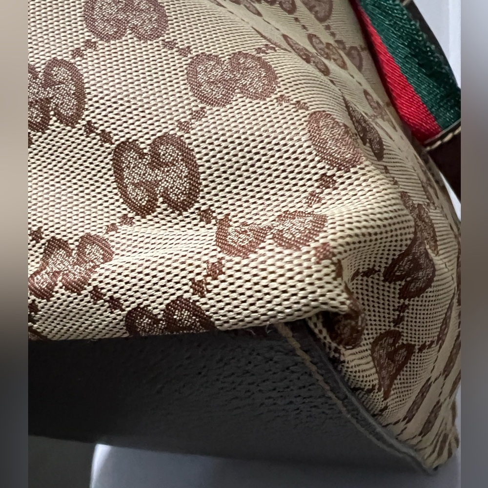 Authentic Gucci Web Zip Tote Gg Canvas - image 5